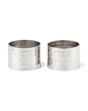 HEMA Servetringen rvs gehamerd - 2 stuks, Verzenden, Nieuw