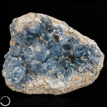 Natuurlijke celestietdruse uit Madagaskar – Hemelse