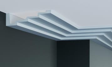 Steps Kroonlijst P886 (190 x 50 mm), polyurethaan, Ophalen of Verzenden, Nieuw
