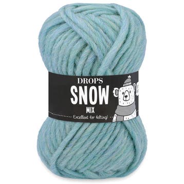 DROPS Snow / Eskimo Mix - 37 aquamarijn - Wol Garen, Ophalen of Verzenden, Nieuw