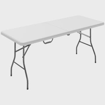 Outsunny HDPE Klaptafel - Robuuste Campingtafel Buiten met H, Verzenden, Nieuw