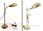Bureaulamp (2) - Messing - Loting 2 lampen Art Deco