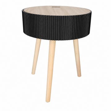 Jens Living Opberg Bijzettafel Levi - Zwart, Verzenden, Nieuw