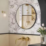 Ronde Wandspiegel 76 cm – Metalen Frame en Heldere Reflectie, Huis en Inrichting, Kasten | Overige, Verzenden, Nieuw