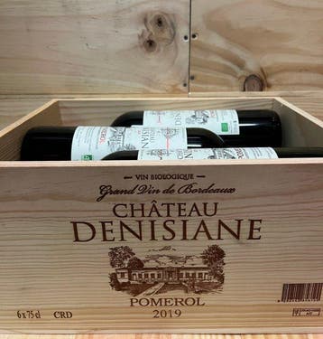 2019 Chateau Denisiane - Pomerol - 6 Flessen (0.75 liter), Nieuw