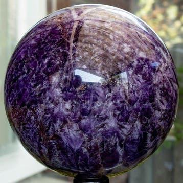 amethist Fine Polished Amethyst Sphere - Hoogte: 12.83 cm -