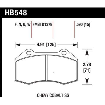 Hawk Miata Brembo / Renault Clio / Cobalt SS HP+ Street, Ophalen of Verzenden, Nieuw