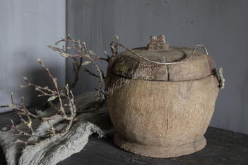 Authentieke Aziatische pot met deksel Uniq 25 cm, Ophalen of Verzenden, Nieuw