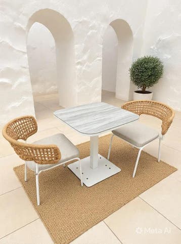 Luxe Tuinset bistroset aluminium 70x70x75cm (Tuinmeubelen), Verzenden, Nieuw