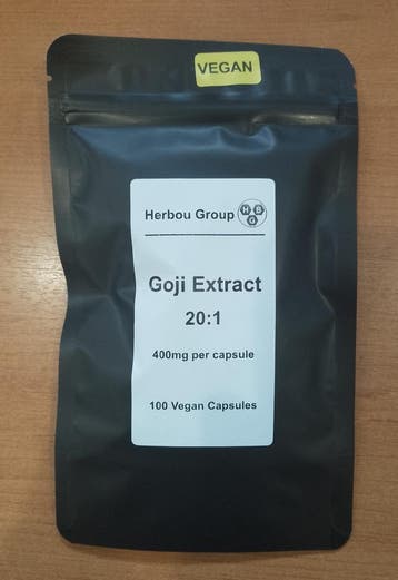 Goji Extract - 100 Vegan Capsules a 400mg, Verzenden, Nieuw, Poeder of Drank