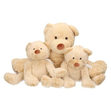 3x Pluche Boogy knuffelberen - mama en kind - 35/24 cm, Verzenden, Nieuw