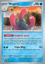 Wugtrio 053/182 reverse holo Paradox Rift, Ophalen of Verzenden, Nieuw, Losse kaart, Foil