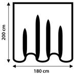 Douchegordijn Differnz Cats Polyester 180x200 cm Zwart, Ophalen of Verzenden, Nieuw