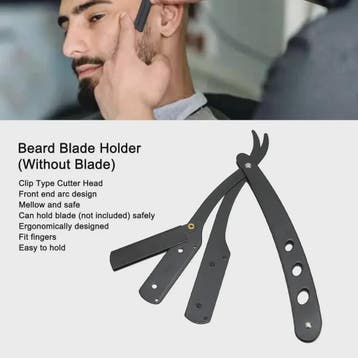 Professioneel Scheermes voor Mannen - Roestvrij Staal, Barbe, Verzenden, Nieuw