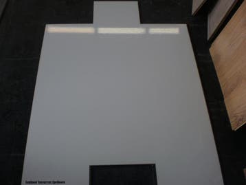 Hoogglans Tegel laminaat zonder naad Wit €29,95m2 Big slab, 30 cm of meer, 50 tot 150 cm, Nieuw, 10 m² of meer