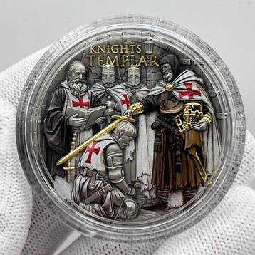 Niue. 5 Dollars 2026 – The Knights Templar – 2 oz Silver – 5