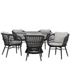 Arezzo Pasadena dining tuinset 140xH75 cm rond 6 delig, Tuin en Terras, Ophalen of Verzenden, Nieuw