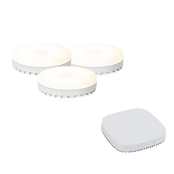 Set van 3 smart GX53 dimbare LED lampen 9W 806LM, Verzenden, Nieuw