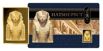 Hatsjepsoet | 24 karaat Gouden Munt Coincard, Verzenden