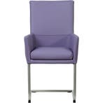 Set van 8 Leren eetkamerstoelen Rumor - Toledo Lila, Ophalen of Verzenden, Nieuw, Leer, Vijf, Zes of meer stoelen