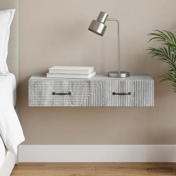 vidaXL Wandmontage Zijtafel 87,5 x 34,5 x 17 cm Bewerkt hout, Verzenden, Nieuw