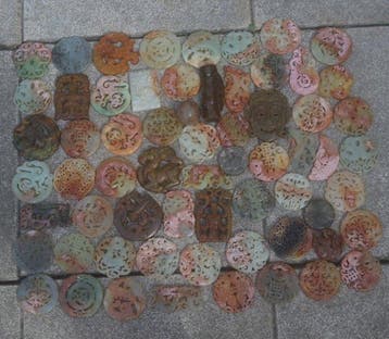 Traditionele Chinese steenbeitelkunst - Amulet -, Antiek en Kunst