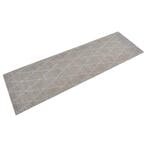 vidaXL Keukenmat wasbaar geruit 60x180 cm fluweel, Verzenden, Nieuw