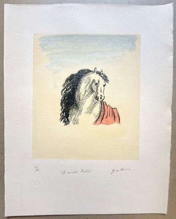 Giorgio De Chirico (1888-1978) - Il cavallo Balio