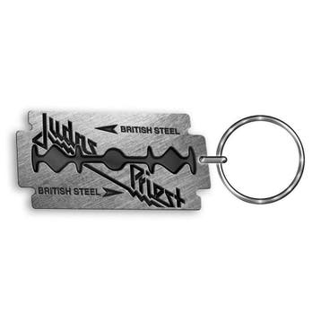 Judas Priest - British Steel - Sleutelhanger officiële merch, Ophalen of Verzenden, Nieuw, Gebruiksvoorwerp