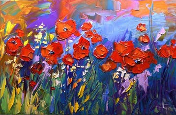 Olivier Pfleger - Mandrafina  Fleurs des champs  FORMAT XL