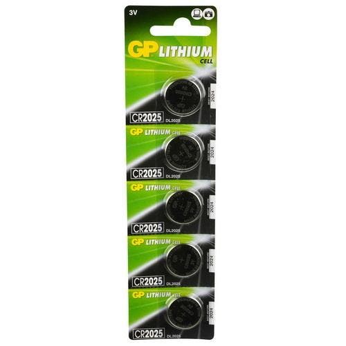 GP LITHIUM CR2025 3V 5 STUKS, Audio, Tv en Foto, Accu's en Batterijen