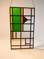 Art Deco Glas-in-loodraam - 1920-1930 - 42x25 cm