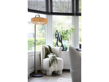 Light & Living Mareno Vloerlamp - 164cm - Mat Zwart, Verzenden, Nieuw