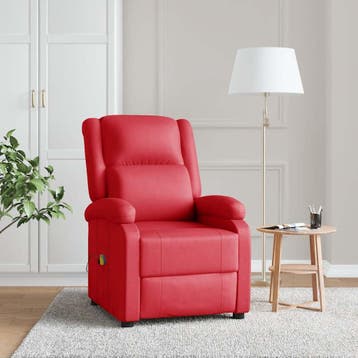 vidaXL Massagestoel kunstleer rood, Verzenden, Nieuw