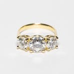 Zonder minimumprijs - Statement ring - 18 karaat Geel goud -