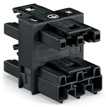 WAGO WINSTA MIDI 3-Weg Verdeelconnector 3-Poorts Zwart -, Verzenden, Nieuw, Overige typen