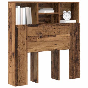vidaXL Hoofdeinde kas Oudhout Bewerkt hout, Verzenden, Nieuw, Bruin, Hout