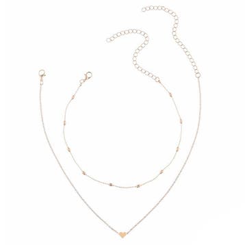 Fako Bijoux - Ketting Hartje & Choker Bullets - Set -, Verzenden, Nieuw