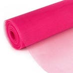 Decomesh Cerise Pink 50 cm 25 meter voor kransen en inpakken, Ophalen of Verzenden, Nieuw