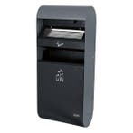 Wand-Asbak + Afvalbak | Grijs | 14L + 3L | 300x140x670(h)mm, Verzenden, Nieuw in verpakking