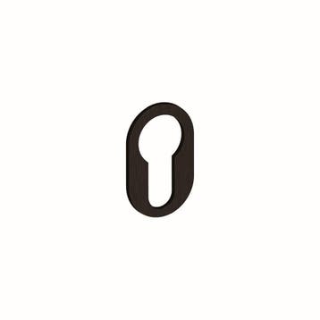 Cilinderrozet Shuffle minimal 2mm rond - zwart, Verzenden, Nieuw