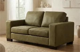 Groene banken, Huis en Inrichting, Banken | Bankstellen, Nieuw, Leer, Ophalen of Verzenden