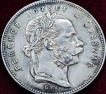 Hongarije. Franz Joseph I. 1 Forint 1868 GY.F. (Zonder