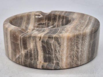 Antiker Aschenbecher – Naturstein Onyx-Marmor mit