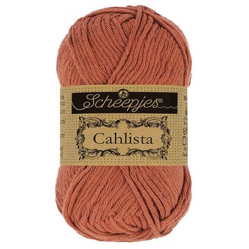 Scheepjes Cahlista - 504 brick red - Katoen Garen, Ophalen of Verzenden, Nieuw