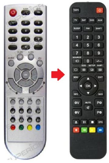 Lenco DVT224-TV / DVT2235-W afstandsbediening, Verzenden, Nieuw