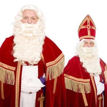 Sint Baardstel Model F Vaste Snor, Diversen, Sinterklaas, Verzenden, Nieuw