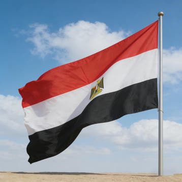 Egyptische Vlag Polyester 3x5ft met Ophangringen - Buiten &, Verzenden, Nieuw