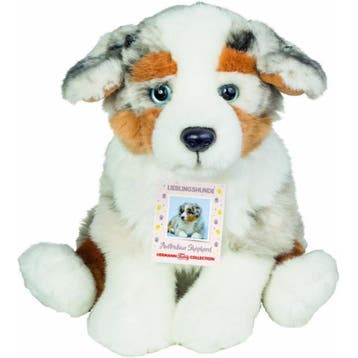 Australische herder pup knuffel - pluche - 22 cm - hond, Verzenden, Nieuw