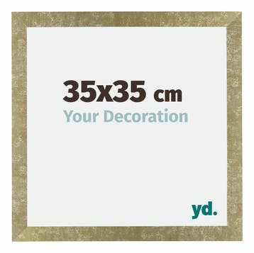 Fotolijst 35x35 cm - Goud Antiek - MDF - Mura, Verzenden, Nieuw